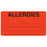 Tabbies Allergy Labels, "Allergies" Fluorescent Red - 3-1/4"W x 1-3/4"H, 250 per Roll - MAP1630