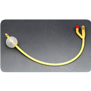 Amsino International AMSure Foley Catheter 2-Way Standard Tip 30 cc Balloon 30 Fr. Silicone Coated Latex - AS42030