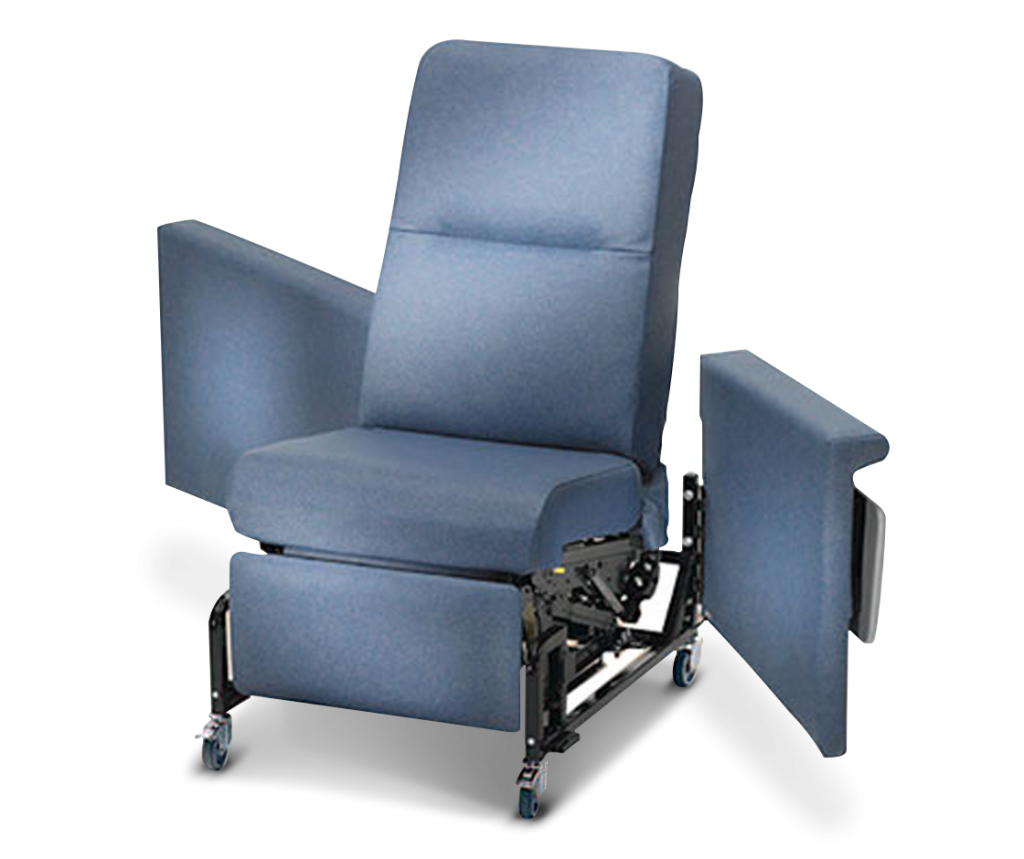 Champion Manufacturing RECLINER, PT MANUAL 89 SERIES FOLDING SIDE TBL COLONIAL BLU - 898T45