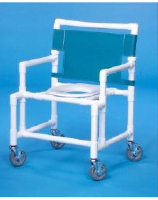 Original - Shower Chair Fixed Arm PVC Frame Mesh Back - SC9111