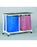 Jumbo - Double Hamper with Bags 4 Casters 55 gal. - JH42FP