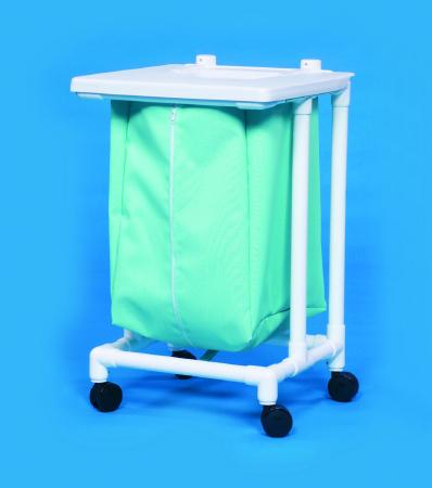 IPU Jumbo Single Hamper with Bag 4 Casters 55 gal. - JH41 FP
