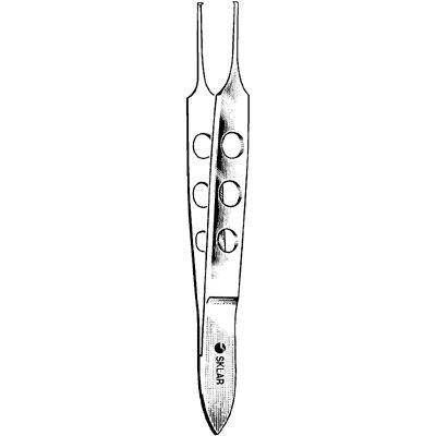 Sklar Econo Dressing Forceps Bishop-Harmon-Iris 3-1/2 Inch 1 X 2 Teeth - 96-2217