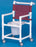 IPU - Pediatric Shower Chair ipu Fixed Arm PVC Frame With Backrest - PDOF26PG