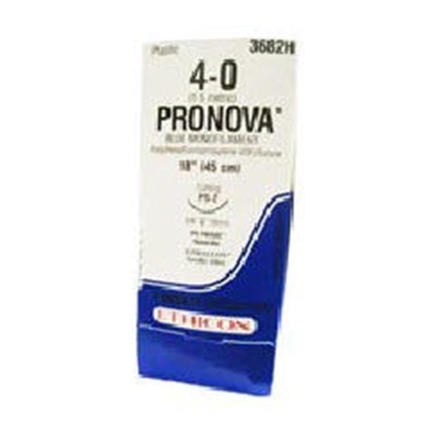 Ethicon Inc,a J & J Company Suture 6-0 Pvdf Bv-1/Bv-1 Pronova Blue 1X24" Double Arm Monofilament 36/Bx - 3805H