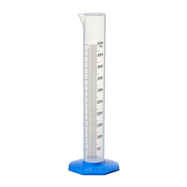 Fisher Scientific Co. Nalgene Graduated Cylinder Polypropylene Pour Spout Clear 500Ml Ea - 08572F
