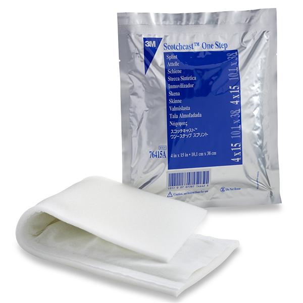 3M Healthcare Splint Scotchcast One Step Fiberglass Conformable 4X15" 10/Case - 76415A