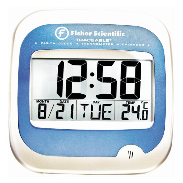 Fisher Scientific Co. Traceable Clock Thermometer Abs Plastic -5 To 50C Ea - 146485