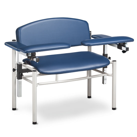 Clinton Industries CHAIR, BLOOD DRAW EXTRA WIDE SLATE BLU - 6006-U-3SB