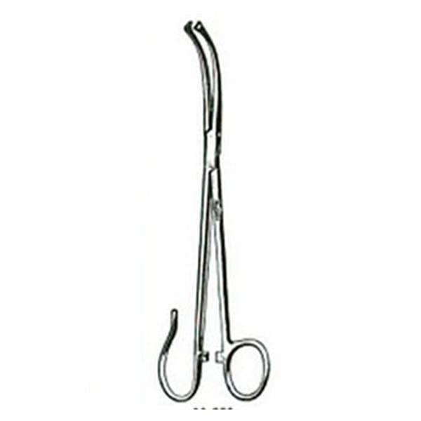 Miltex-Integra Forcep Seizing White 7-1/2" Serrated Medium Curve Stainless Steel Ea - 22-550