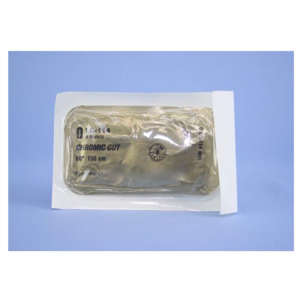 Medtronic MITG-Covidien Suture 0 Chromic Gut No Needle Surgigut Undyed 60" Monofilament 24/Pk - LG114