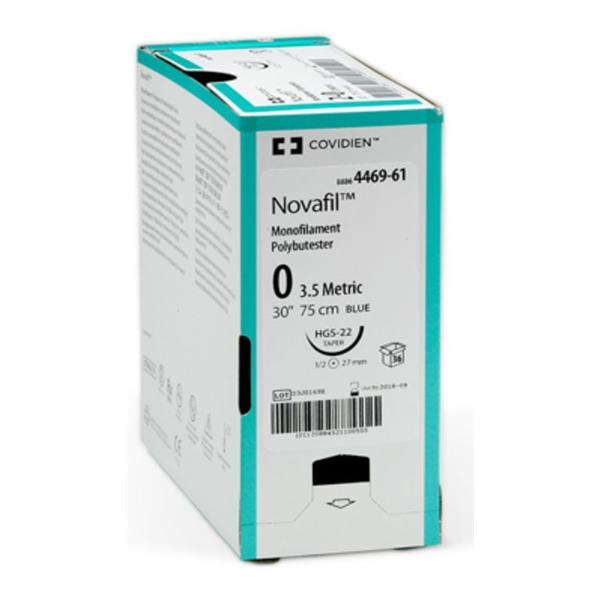 Medtronic MITG-Covidien Suture 3-0 Polybutester V-20 Novafil Blue 30" Monofilament 36/Ca - 8886445241