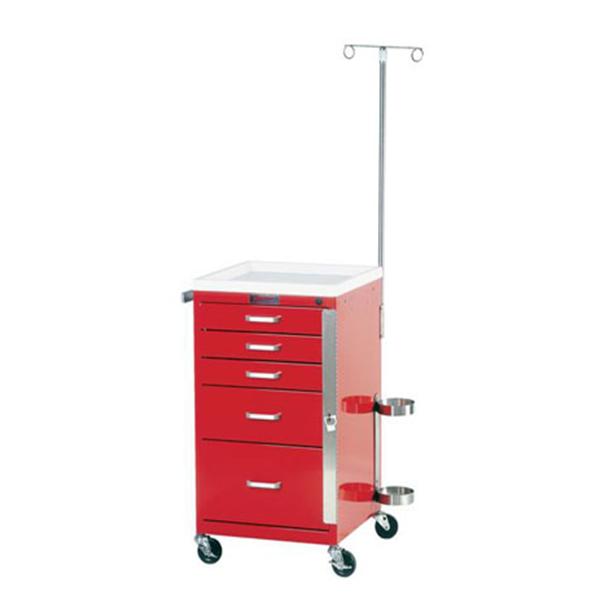 Harloff Manufacturing Cart Crash Mini Line 5 Drawer Ea - 3145B-EMG