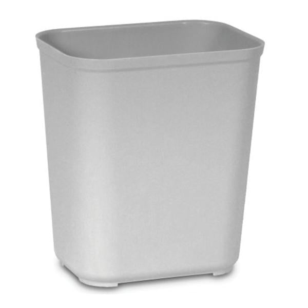 Rubbermaid Can Trash Resin/Textured Finish 7Gal No Lid Gray Rectangle 6/Case - FG254300GRAY