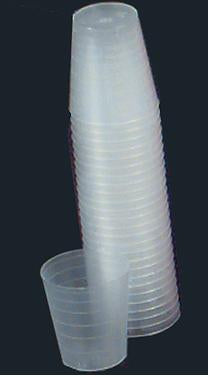 Health Care Logistics Narrow Graduated Medicine Cup 1 oz. Clear Plastic Disposable - 5165-01