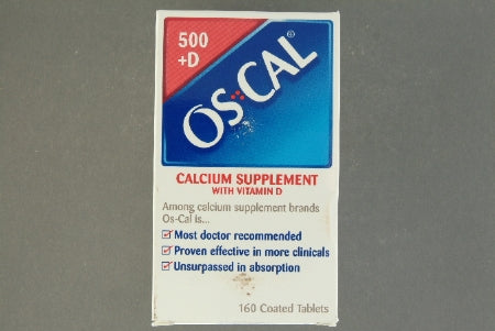 Glaxo Smith Kline Os-Cal 500 + D Joint Health Supplement Calcium / Vitamin D3 200 IU - 500 mg Strength Capsule 160 per Bottle - 766165460