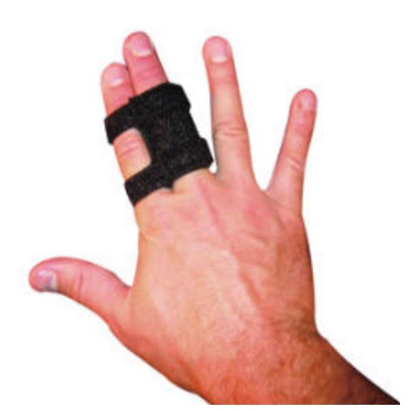 Brownmed Splint Digiwrap Finger Neoprene Black Size 1 Ea - 10321