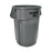 Rubbermaid Can Trash Brute Rsn 44Gal Integrated Cinches Vnt/Rnd Hndl Gray Round 4/Case - FG264360GRAY