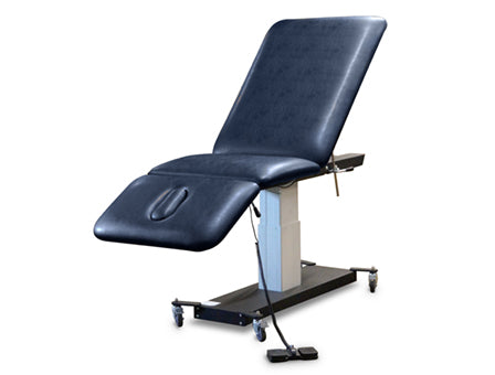 Hausmann 3-Section Mobile Hi-Lo Treatment Table with Locking Casters -78" x 28" x 24" - 33", - 6074