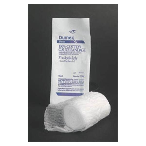 Integra LifeSciences Corp Bandage Dutex 3"X4.1Yd Conforming Cotton Lf Non-Sterile 96/Ca - 76782