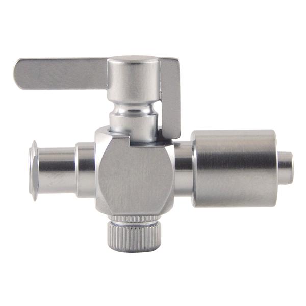 Cadence Science- Popper &Sons Stopcock 1-Way Plated Brass Female Luer To Male Luer Lock Ea - 6021IND