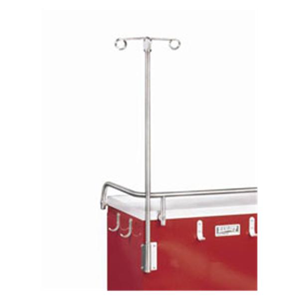 Harloff Manufacturing Pole Iv For Emergency Cart 2 Prong Adjustable Height Ea - 680401