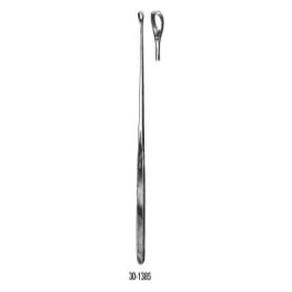 Miltex-Integra Curette Uterine Heaney 9-3/4" Serrated Loop Tip Stainless Steel Reusable Ca - 30-1385