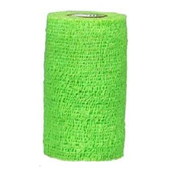 Andover Coated Products Bandage Coflex 1"X5Yd Compression Elastic Neon Green Latex Non-Sterile 30/Bx - 3100NG-030