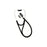 Welch-Allyn Stethoscope Cardiology Harvey Elite Black Pediatric 28" Nonchill 2-Head Ea - 5079-125P
