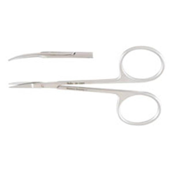 Miltex-Integra Scissors Iris 3-1/2" Smooth Curved 15Mm Stainless Steel Ea - 18-1394