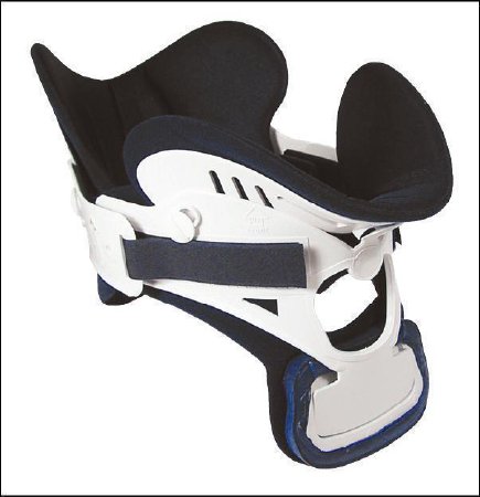 Miami J - Rigid Cervical Collar with Replacement Pads Preformed Adult Regular Two-Piece / Trachea Opening - MJR-400