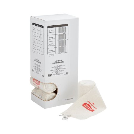 3M ACE - Elastic Bandage 3 Inch X 5 Yard Standard Compression Clip Detached Closure Tan NonSterile - 207432