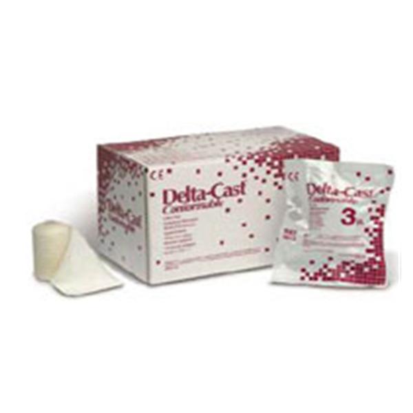 BSN Medical Tape Delta-Cast Polyester 4"X4Yd Roll 3-5 Minute Set Time Lf White 10/Bx - 6604