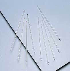 Dwk Life Sciences Kimble Chase Capillary Blood Collection Tube Micro-Hematocrit Ammonium Heparin Additive 1.6 X 150 Mm 250 µl Red Stripe Without Closure Glass Tube - 42E603