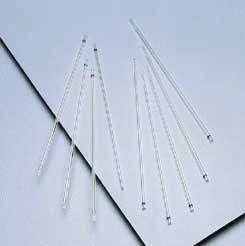 Kimble Chase - Capillary Blood Collection Tube Micro-hematocrit Ammonium Heparin Additive 1.6 X 150 mm 250 µL Red Stripe Without Closure Glass Tube - 42E603
