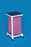IPU Standard Single Hamper with Bag 4 Casters 39 gal. - VL LH1 FP MESH WHITE