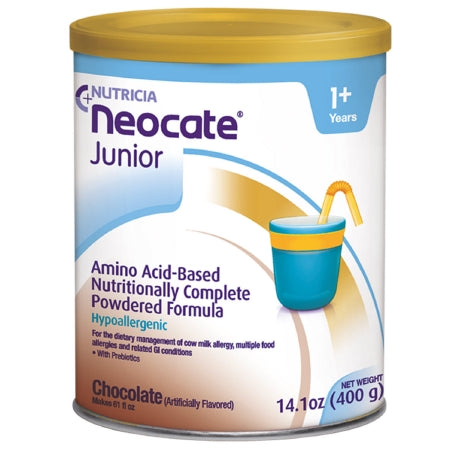 Nutricia North America Neocate Junior Pediatric Oral Supplement / Tube Feeding Formula Chocolate Flavor 14.1 oz. Can Powder - 12690-USA