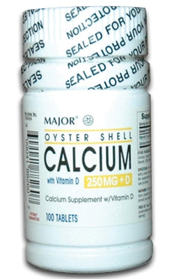 Major Pharmaceuticals Major Joint Health Supplement Calcium Carbonate 250 mg Strength Tablet 100 per Bottle - 904188260