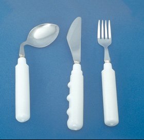 Grip-Tight - Fork Angled / Right Handed White - 8803