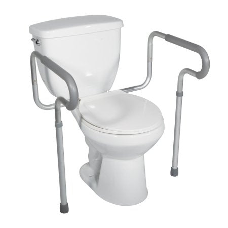 drive - Toilet Safety Rail White / Gray Aluminum - 12001-4