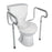 drive - Toilet Safety Rail White / Gray Aluminum - 12001-4