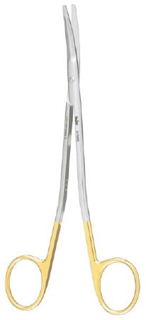 Miltex Miltex Facelift Scissors Kaye-Freeman 7 Inch Length OR Grade Stainless Steel (German) / Tungsten Carbide NonSterile Finger Ring Handle Curved Blade Blunt/Blunt - 21-710TC
