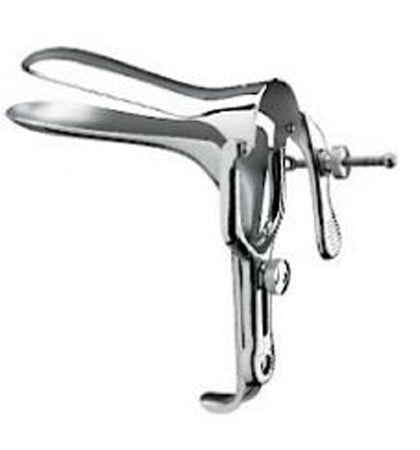 Cooper Surgical Wallach Vaginal Speculum Pederson NonSterile Surgical Grade German Stainless Steel X-Large Double Blade Duckbill Reusable Without Light Source Capability - 903011