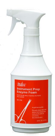 Miltex Miltex Enzymatic Instrument Detergent Foam RTU 24 oz. Spray Bottle - 3-760