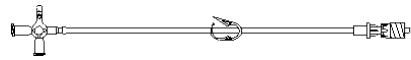 MPS Medical Extension Set 16 Inch Tubing 3 mL Priming Volume - EF-016-01