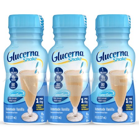 Abbott Nutrition Glucerna Shake Oral Supplement Vanilla Flavor 8 oz. Bottle Ready to Use - 57801