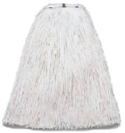 Saalfeld Redistribution Wet Mop Head Cut End Medium White Rayon Reusable - 16Z-CR1W