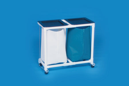 Standard - Double Hamper with Bags 4 Casters 39 gal. - VL LH2 FP