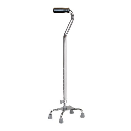 drive - Small Base Quad Cane Aluminum 30 to 39 Inch Height Chrome - 10301-4