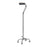 drive - Small Base Quad Cane Aluminum 30 to 39 Inch Height Chrome - 10301-4